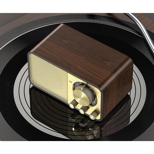 Foreign Trade New Jy66 Retro Bluetooth Speaker Wireless FM Radio Subwoofer Portable Wooden Bluetooth Speaker