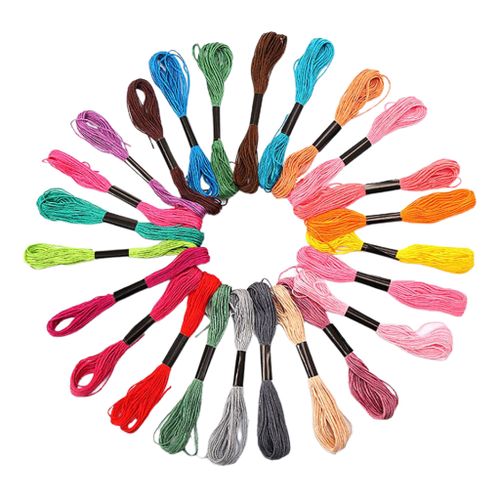 Cross Stitch Threads Embroidery Crafts Floss DIY Sewing For 24Color