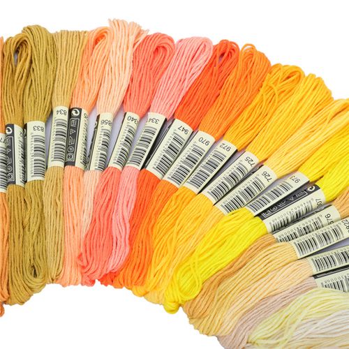 Cross Stitch Threads Embroidery Crafts Floss DIY Sewing For 24Color