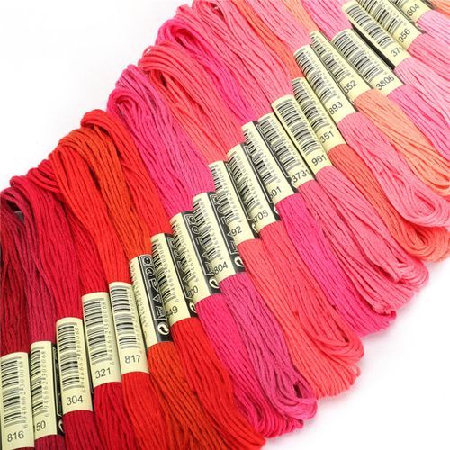 Cross Stitch Threads Embroidery Crafts Floss DIY Sewing For 24Color