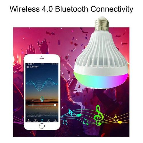 LED Music Light Bulb With Built-in Wireless Speaker