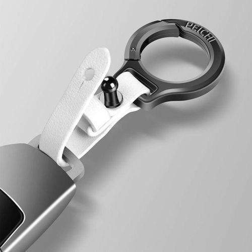 New Zinc Alloy Keychain Waist Belt Buckle Carabiner Car Key Holder Small Key Rings for Gift Outdoor Tool-blue-2_Brown