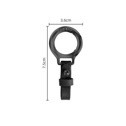 New Zinc Alloy Keychain Waist Belt Buckle Carabiner Car Key Holder Small Key Rings for Gift Outdoor Tool-blue-2_Brown