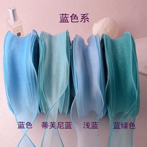 5.5cm Solid Color Organza Ribbon Wave Silk Tulle Mesh Roll Diy Headband Baking Wrapping Material Party Decor Crafts