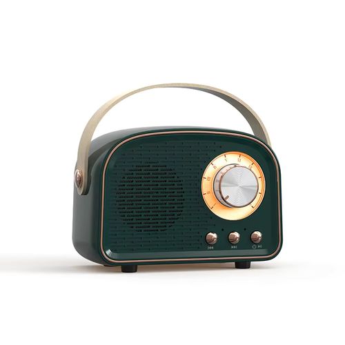Retro Bluetooth Speaker, Wireless Portable 3D Stereo Subwoofer With FM Radio