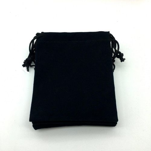 50 Pcs Small Velvet Pouches with Drawstring Gift Favors Black