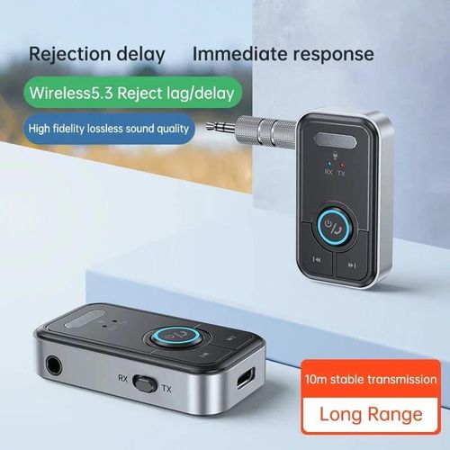 Bluetooth 5.3  Receiver Adapter Wireless Audio For Car Music Headphone Speaker 3.5mm Wireless Audio Adapter