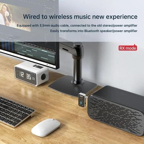 Bluetooth 5.3  Receiver Adapter Wireless Audio For Car Music Headphone Speaker 3.5mm Wireless Audio Adapter