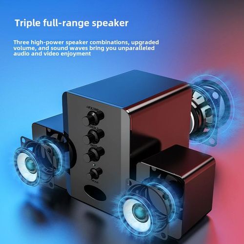 Desktop Computer Speakers Notebook Computer Mini Speaker USB 2.1 Subwoofer