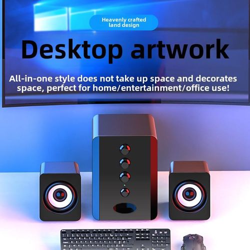 Desktop Computer Speakers Notebook Computer Mini Speaker USB 2.1 Subwoofer