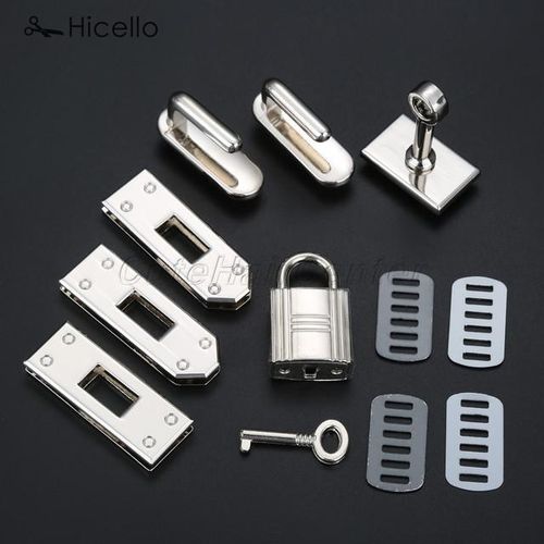 7pcs/set Bag Buckle Metal Lock Button Gold Silver Black Bronze Diy Craft Handmade Handbag Purse Luggage Hardware Hicello