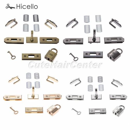 7pcs/set Bag Buckle Metal Lock Button Gold Silver Black Bronze Diy Craft Handmade Handbag Purse Luggage Hardware Hicello