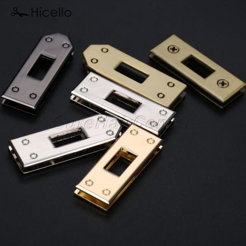 7pcs/set Bag Buckle Metal Lock Button Gold Silver Black Bronze Diy Craft Handmade Handbag Purse Luggage Hardware Hicello