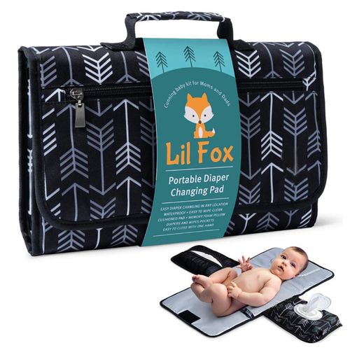 Portable Baby Diaper Changing Pad Convenient to Use Multipurpose Travel Bag Suitable for Thoughtful Baby Shower Gifts,White Arrow NO5148