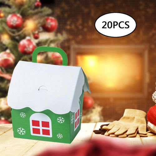 20Pcs Creative Gift Boxes Christmas Bag Paper Present