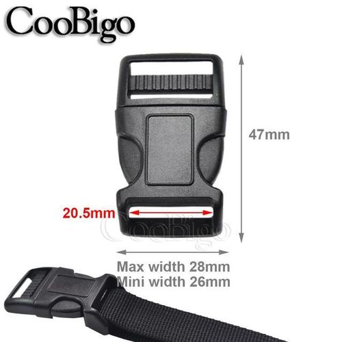 10pcs Side Release Buckle Curved Clasps Contoured Plastic Backpack Webbing Paracord Bracelet Pets Collar Strap 20mm