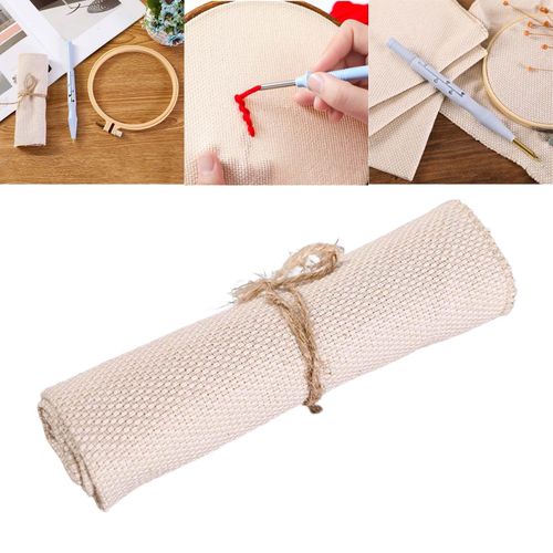 Cotton Monk Cloth Embroidery Knitting Art Crafts DIY Punch