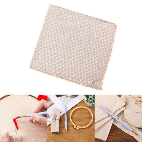 Cotton Monk Cloth Embroidery Knitting Art Crafts DIY Punch