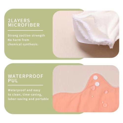 10PcsSet Large Women Reusable Menstural Pads for Monthly Thick Washable Sanitary Napkins Highly Absorbent Washable Heavy