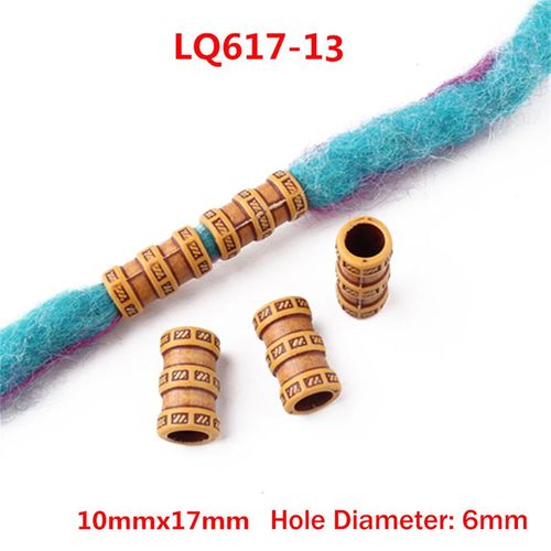 13pcs/set Plastic Beads For Hair African Braids Spiral Hairpins For Women Girls Dreadlocks Hair Clips Rings Accessories
