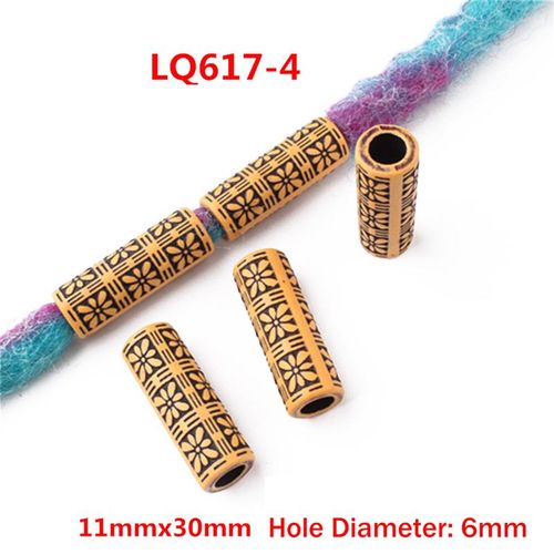 13pcs/set Plastic Beads For Hair African Braids Spiral Hairpins For Women Girls Dreadlocks Hair Clips Rings Accessories
