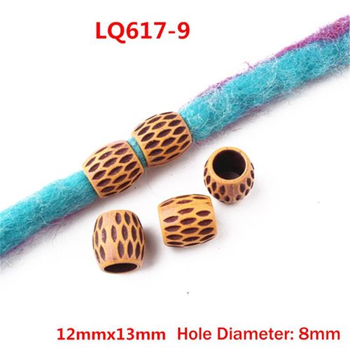 13pcs/set Plastic Beads For Hair African Braids Spiral Hairpins For Women Girls Dreadlocks Hair Clips Rings Accessories