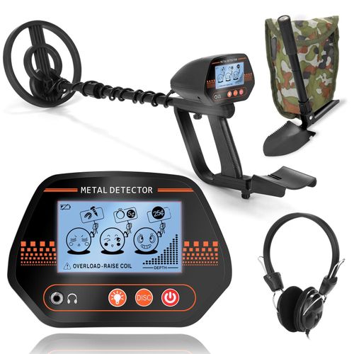 MD830 Portable Easy Installation Underground Metal Detector High Sensitivity Jewelry Treasure Gold Metal Detecting Tool Finder With 3 Adjustable Modes Larger Back-lit LCD Display 3 Audio Tone And DISC Mode For Adults And Kids NO5115