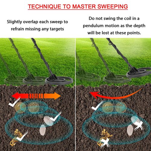 MD830 Portable Easy Installation Underground Metal Detector High Sensitivity Jewelry Treasure Gold Metal Detecting Tool Finder With 3 Adjustable Modes Larger Back-lit LCD Display 3 Audio Tone And DISC Mode For Adults And Kids NO5115