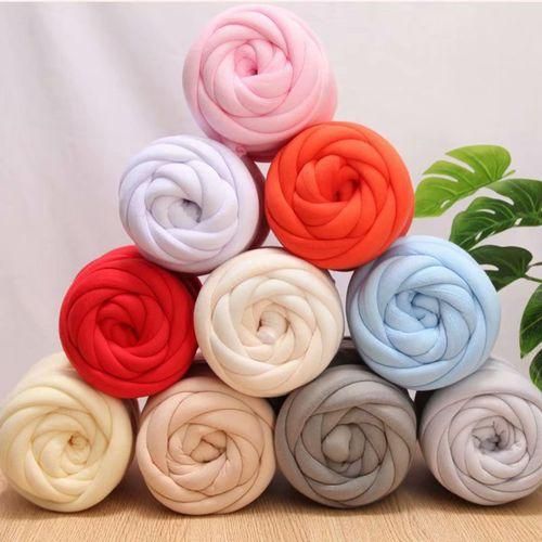 Cotton Polyester Chunky Yarn Knitting Weight Light Camel