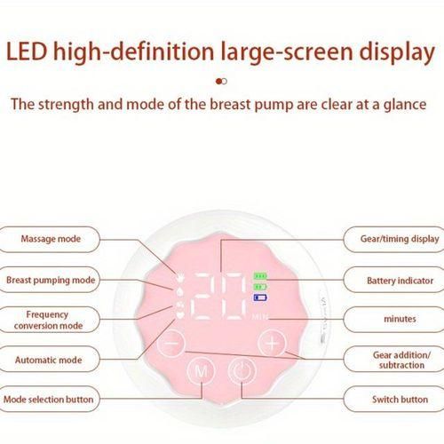 Electric Fully Automatic Breast Pump Portable Wearable Doublesided Handsfree Breast Pump Essential Items for Home and
