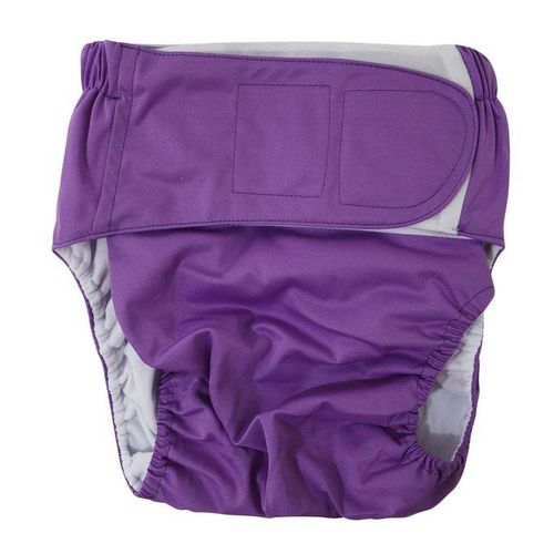 Elderly Washable Absorption Incontinence Diaper Adult Cotton Purple