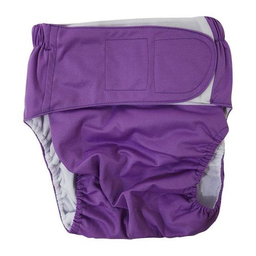 Elderly Washable Absorption Incontinence Diaper Adult Cotton Purple
