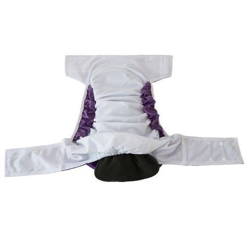 Elderly Washable Absorption Incontinence Diaper Adult Cotton Purple