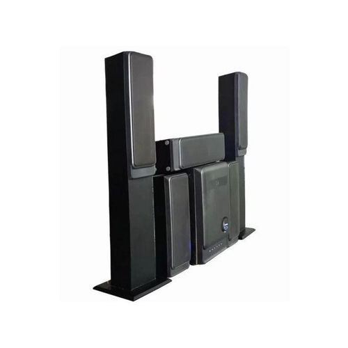 Global Star 5.1 Heavy Bass Bluetooth Home Theater System- Black
