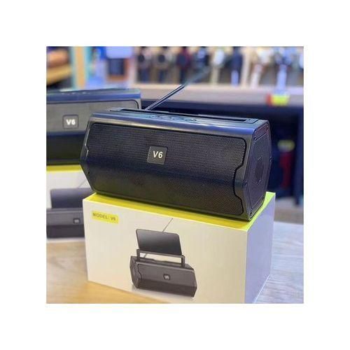 V6 Pro Bass Wireless Bluetooth Speaker -Black