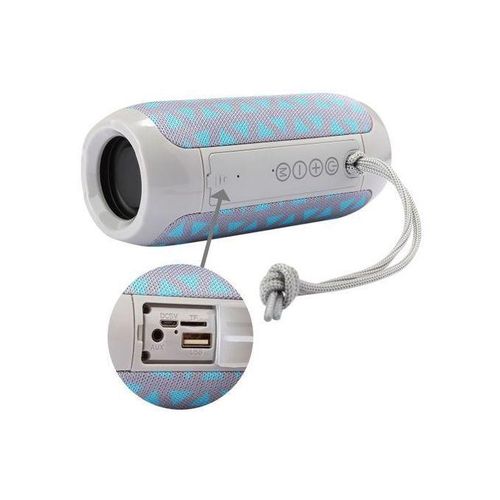 TG TG117 Portable Bluetooth Stereo Speaker, With Built-In MIC-Blue