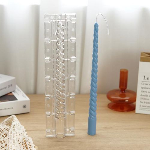 Diy Long Spiral Pillar Candle Molds For Making Romantic Candle Dinner Wax Silicone Mould Craft Supplies Home Decor