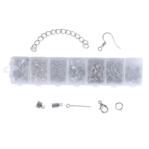1Box Jewelry Making Supplies Kit With Earring Hooks, Lobster Clasp,