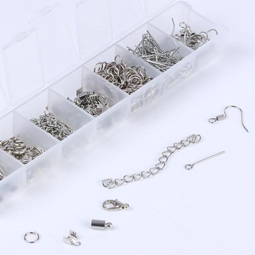 1Box Jewelry Making Supplies Kit With Earring Hooks, Lobster Clasp,