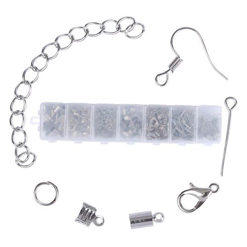 1Box Jewelry Making Supplies Kit With Earring Hooks, Lobster Clasp,