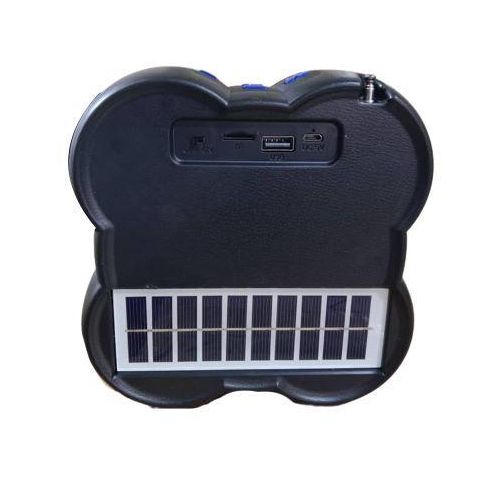 Bluetooth Speaker With Clear Sound And Solar Panel-Blue/Black