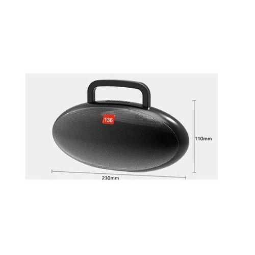 Portable Bluetooth Tf Fm Speaker-Black