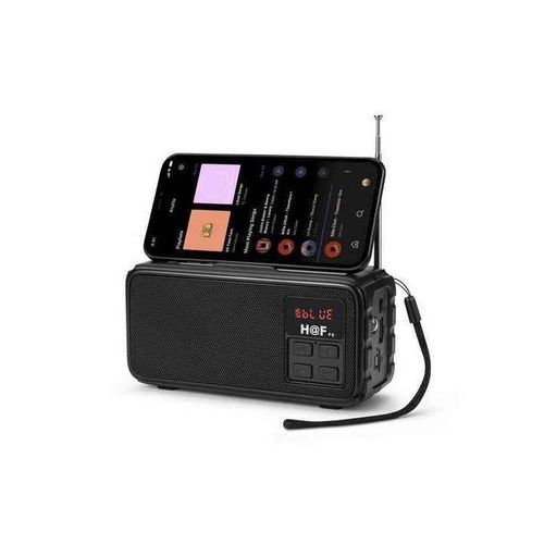 Hf Rechargeable FM/SD/USB Bluetooth Radio Speaker - Black, Red
