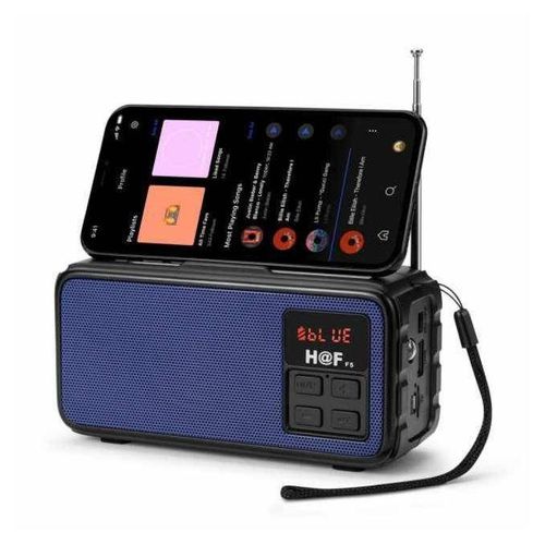 Hf Rechargeable FM/SD/USB Bluetooth Radio Speaker - Black, Red
