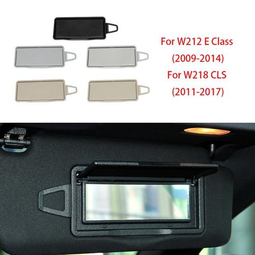 For Mercedes W212 Car Sun Shade Visor Makeup Cosmetic Mirror Cover Replacement For Benz E class E200 E260 E300 E400 2128108100-right Nut Beige_Red