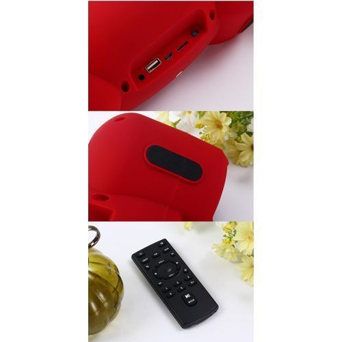 Wireless Bluetooth Speaker With Sound -Red