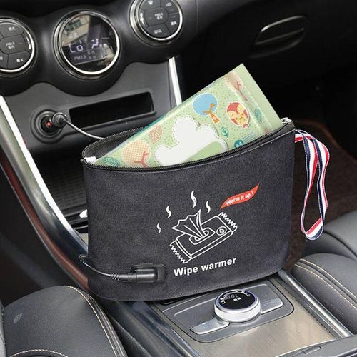 Car Auto Portable Baby Wipe  Bags Napkin Thermostat Heating