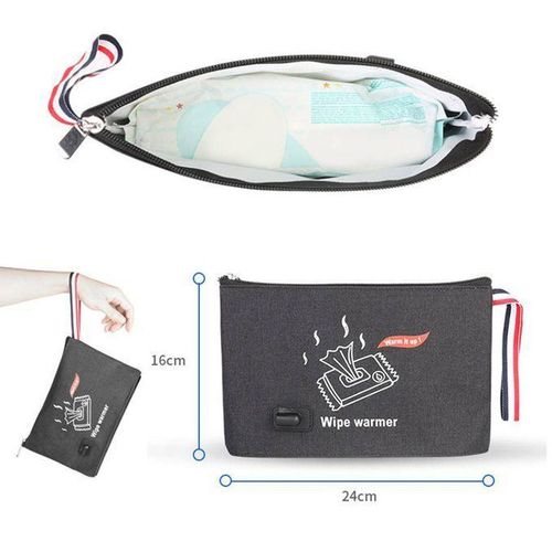 Car Auto Portable Baby Wipe  Bags Napkin Thermostat Heating