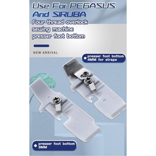 T253e Base 3mm 4mm For Pegasus And Siruba Overlock Four Thread Sewing Machine Presser Foot Bottom