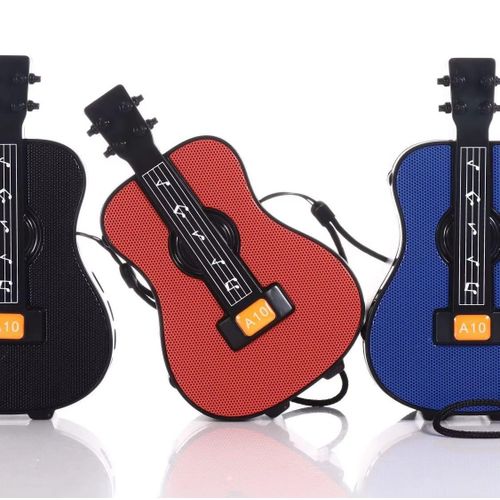 Guitar-Shaped Bluetooth Speaker - Multi Color